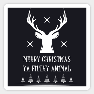 Merry Christmas Ya Filthy Animal Xmas Magnet